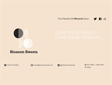 Tablet Screenshot of blossomsweets.com
